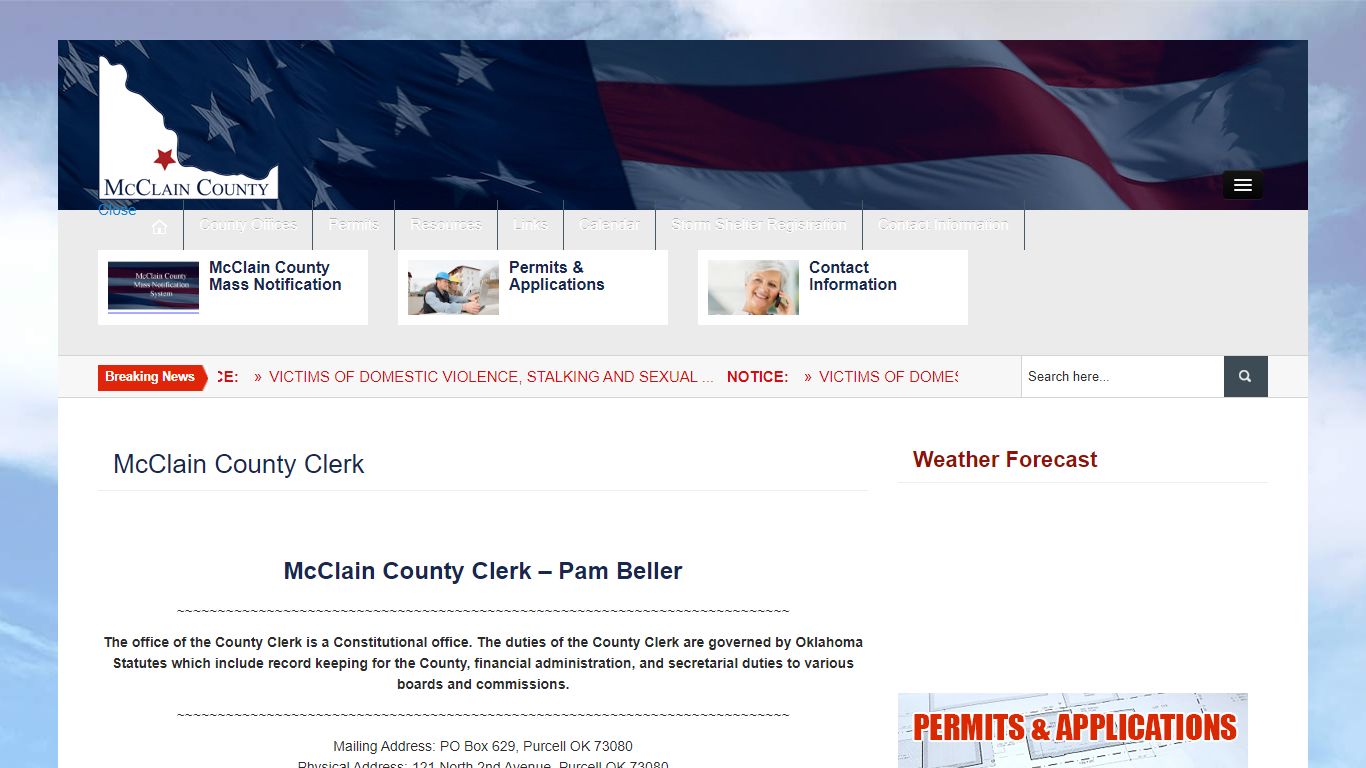 McClain County Clerk | McClain County